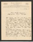 Nachlass Franz Steindachner, Brief von Eugen Dobiasch an Franz Steindachner (11.06.1908), Inv.Nr. 108.01, Seite 1